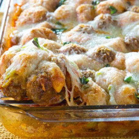 Meatball Sub Bubble-Up Bake