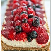 Red, White & Blue Ricotta Tart