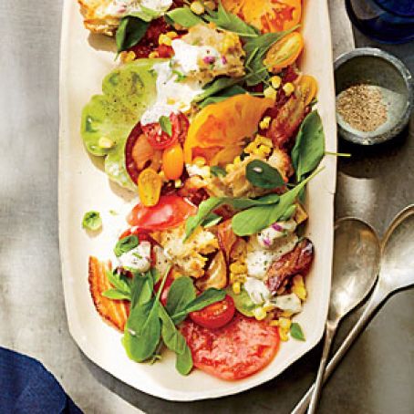 BLT Panzanella Salad (Cooking Light Aug 2013)