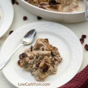 Cranberry Eggplant Bread Pudding