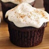 Chai Brownie Cupcakes with Creamy Froth