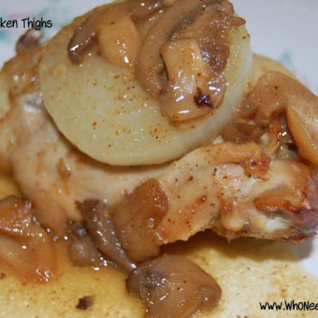 Crock Pot Maple Dijon Chicken Thighs