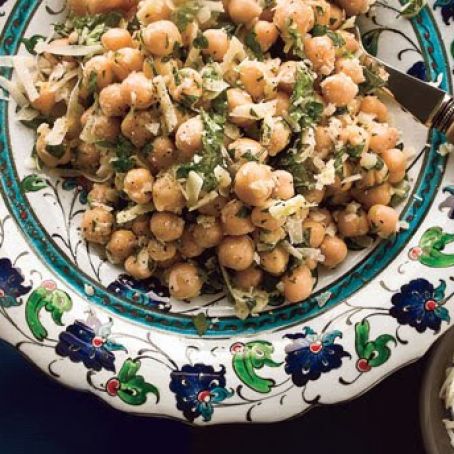 Chickpea Salad with Lemon, Parmesan, and Fresh Herbs