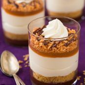 No Bake Samoa Cheesecakes