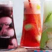 Strawberry-Lime Soda Float