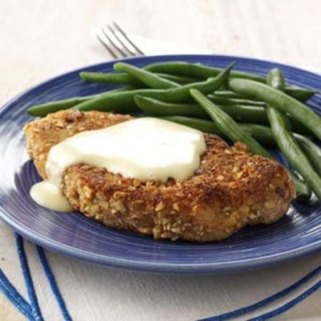 Almond Pork Chops with Honey Mustard Recipe