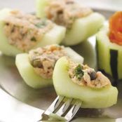 2008 Smoked Salmon Cucumber Canapes