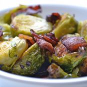 Roasted Brussels Sprouts with Bacon
