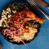 Braised Chicken with Chickpeas and Swiss Chard