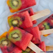 Watermelon whole fruit popsicles