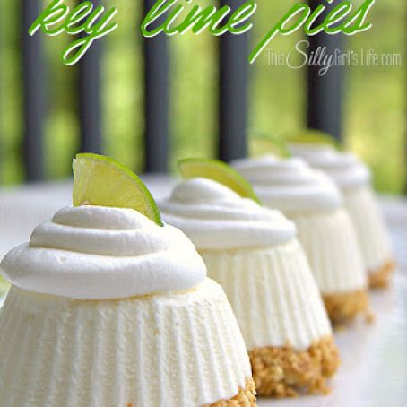Individual No Cook Key Lime Pies