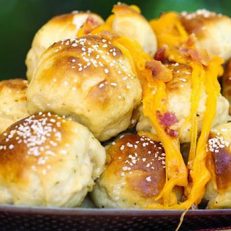 - Cheesy Bacon Ranch Stuffed Pretzel Bombs