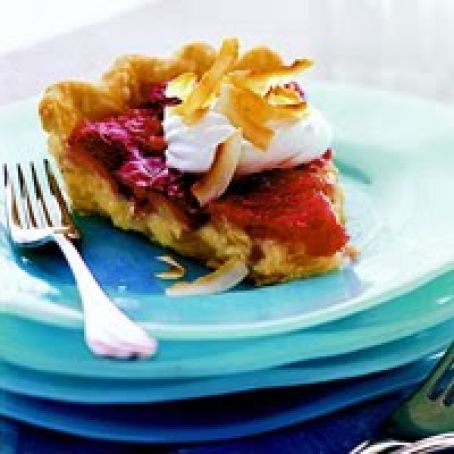 Tropical Strawberry Pie