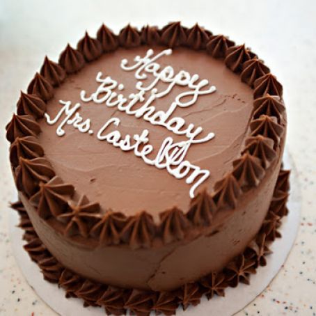 Chocolate Cake with Chocolate Buttercream Frosting