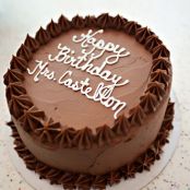 Chocolate Cake with Chocolate Buttercream Frosting