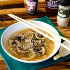 Mushroom Onion Miso Soup