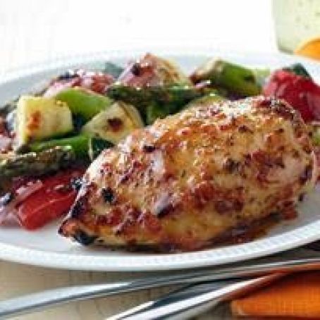 Grilled Chicken with Savory Summer Vegetables