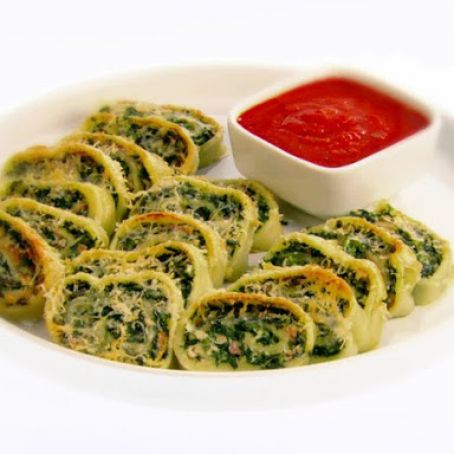 Fresh Pasta Rollatini with Spinach and Ricotta