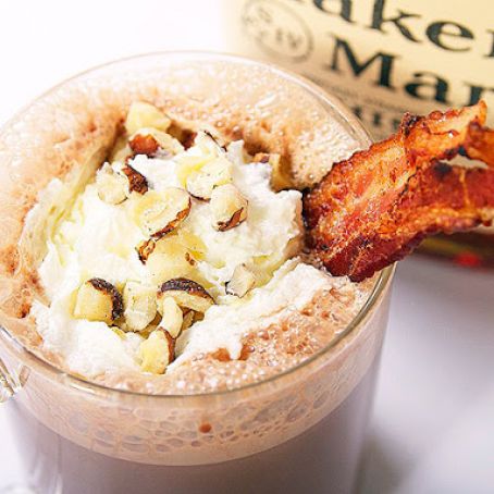 Bacon, Bourbon, and Hazelnut Hot Chocolate