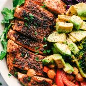 BLACKENED CHICKEN AVOCADO POWER BOWLS