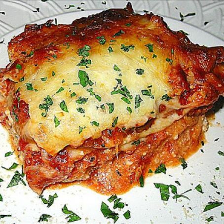 *Lasagna made with Eggplant