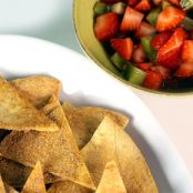 Cinnamon Tortilla Chips with Strawberry Salsa