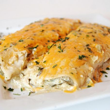 Skinny Chicken Sour Cream Enchiladas