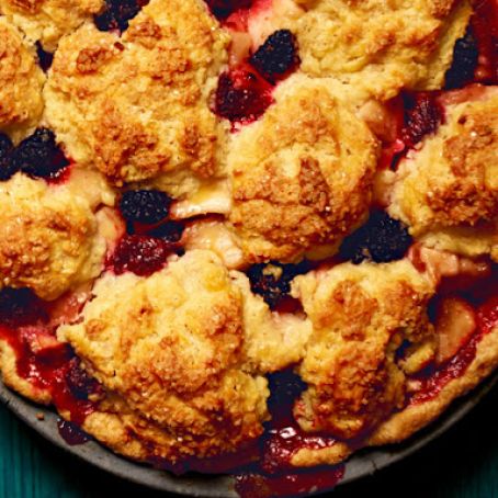Apple-Berry Cobbler Pie