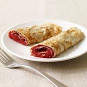 WHOLE WHEAT CREPES WITH RASPBERRY SAUCE