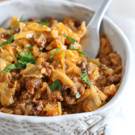 Un-Stuffed Cabbage Roll Bowls