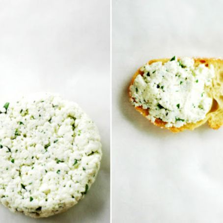 Homemade Herbed Goat Cheese