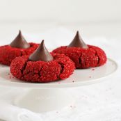 Red Velvet Peanut Butter Blossoms
