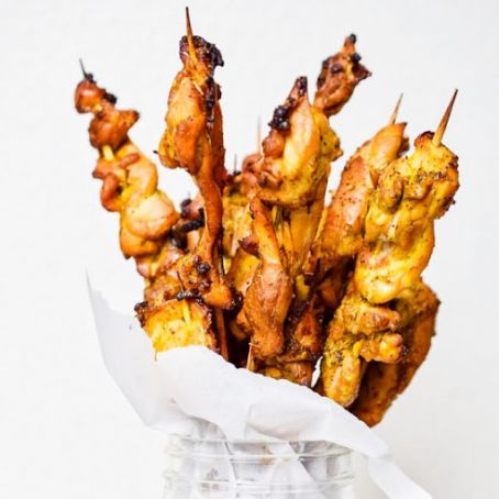 Maple Syrup Chicken Skewers