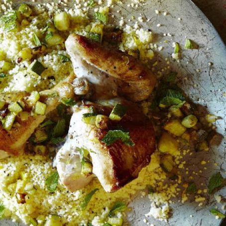 Lemon Chicken With Couscous & Zucchini