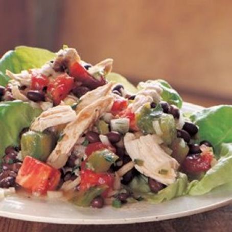 Turkey Salad with Tomatoes, Black Beans and Cilantro