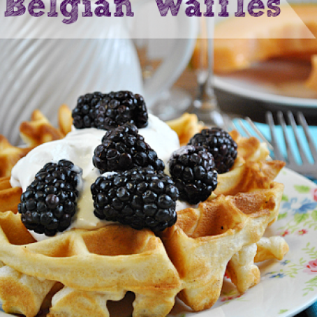 Easy and Fluffy Belgian Waffles