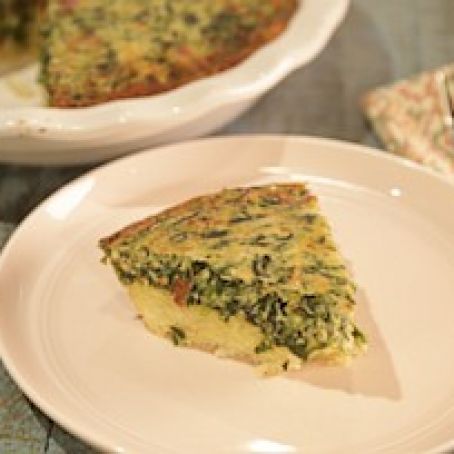 SPINACH HASH BROWN QUICHE