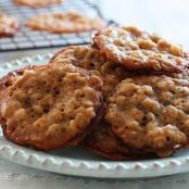 Dark Chocolate Oatmeal Lace Cookies