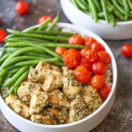Chicken Pesto Bowls