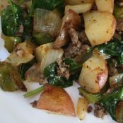 Spinach and Potato Breakfast Hash