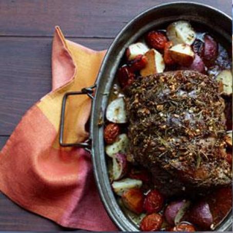 Rosemary Beef with Roasted Tomatoes and Potatoes