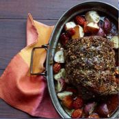 Rosemary Beef with Roasted Tomatoes and Potatoes