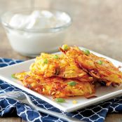 Carrot-and-potato latkes