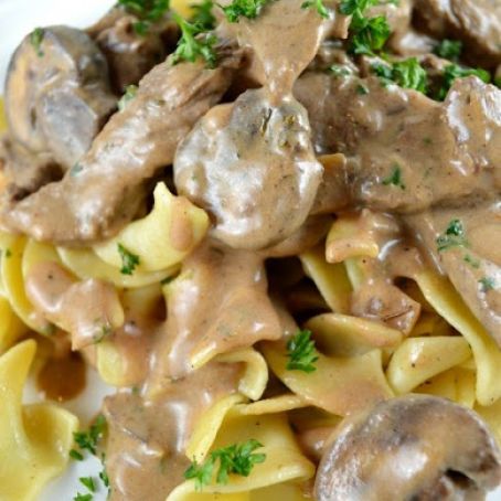 Creamy Beef Stroganoff 