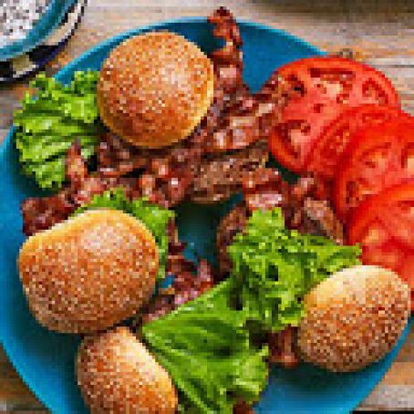 Grilled Brie-Stuffed Burgers with Bacon