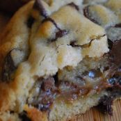 Deep Dish Chocolate Chip Caramel-Filled  Cookies
