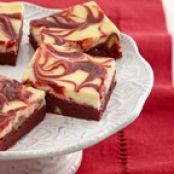 Red Velvet Swirl Brownies