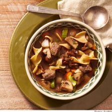 Mushroom-Beef Noodle Soup