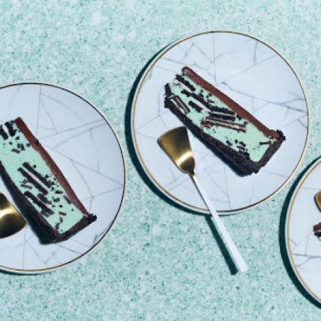 Chocolate Grasshopper Ice Cream Tart