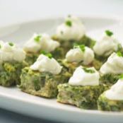 Asparagus Frittata with Creme Fraiche and Chives